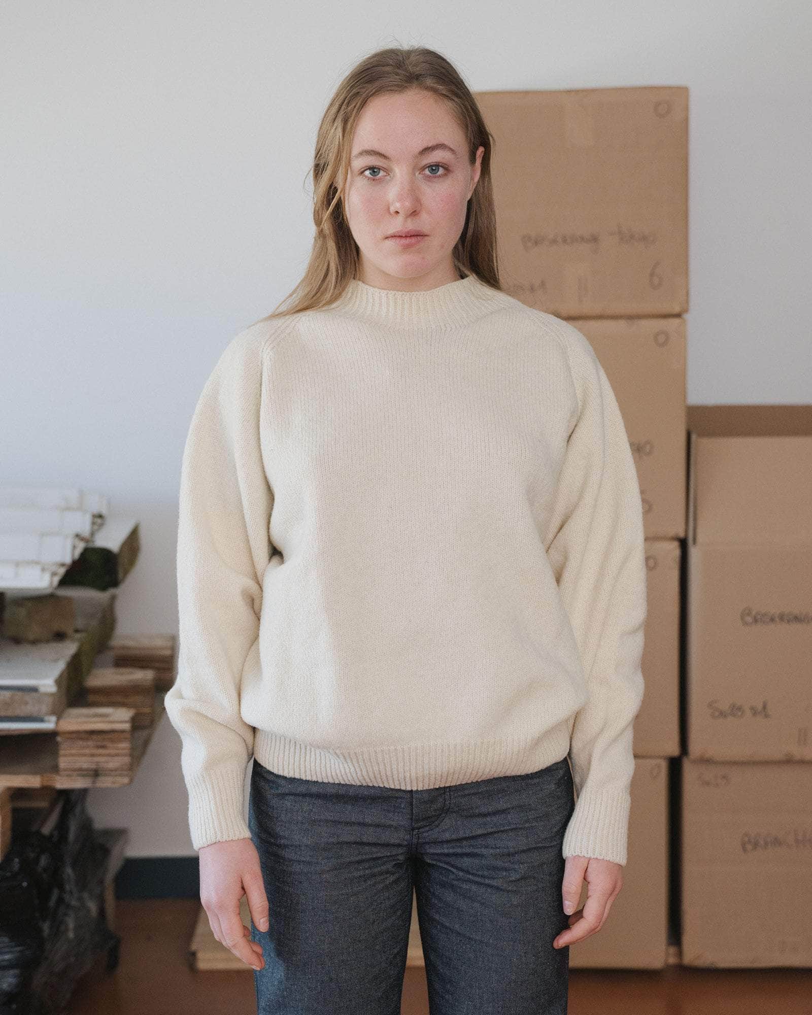 Baserange - Soar Sweater - Chaume Sand - Pulls et Sweats - PUSOS-MW-WI25