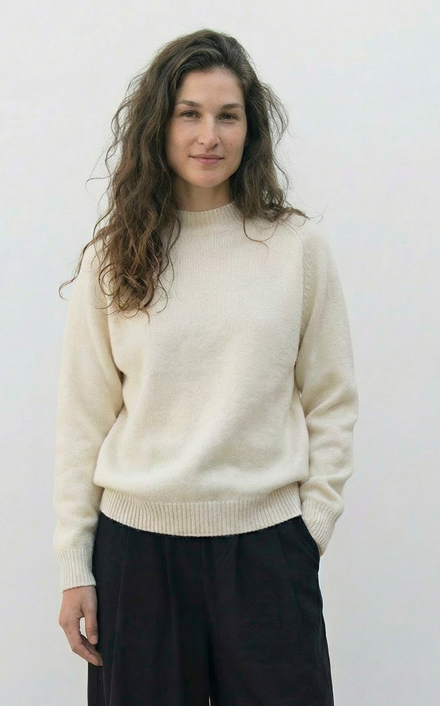 Baserange - Soar Sweater - Chaume Sand - Pulls et Sweats - PUSOS-MW-WI25