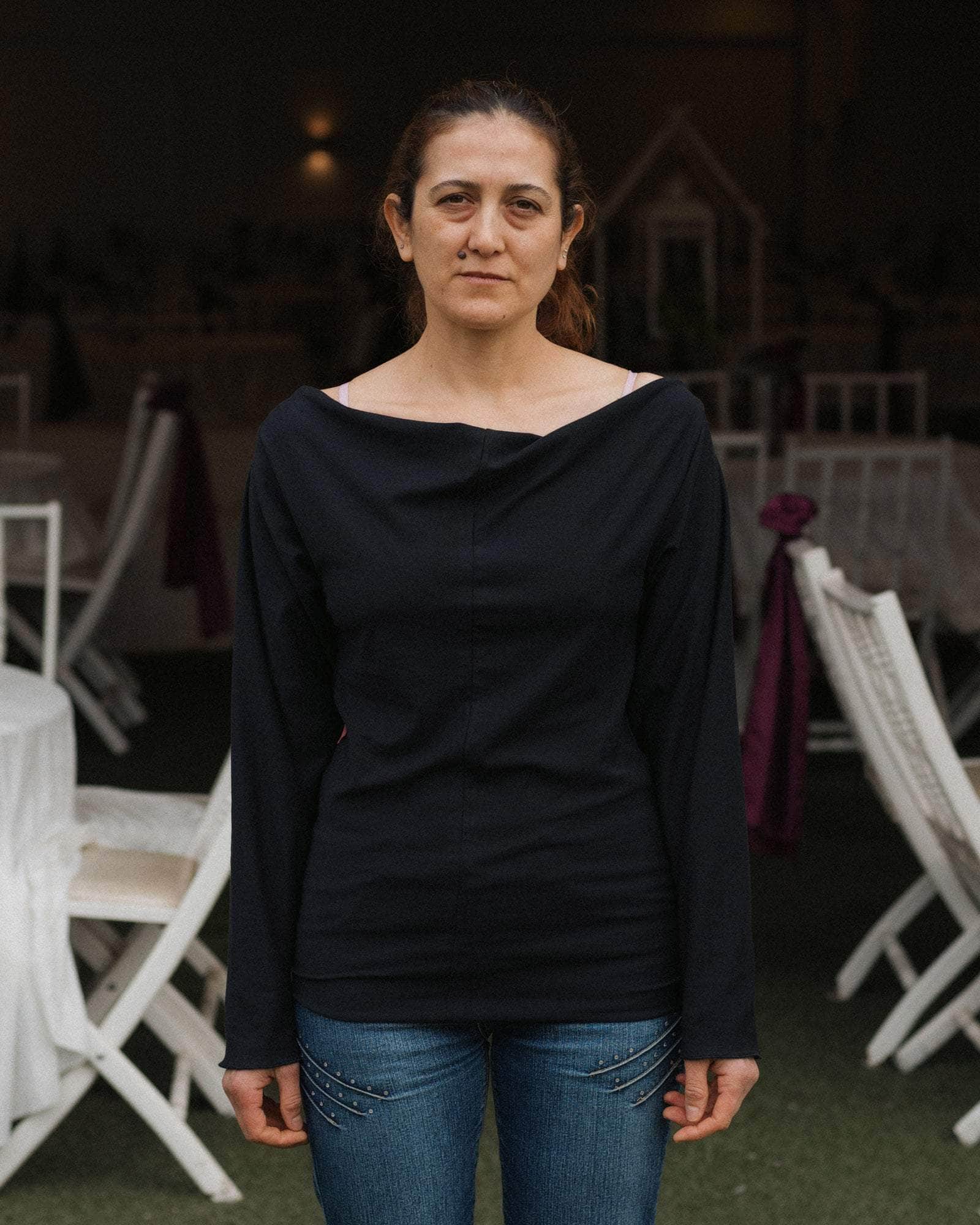 Baserange - Daffa Long Sleeve Tee - Black - Tops - TTDFL-GEC-WI25