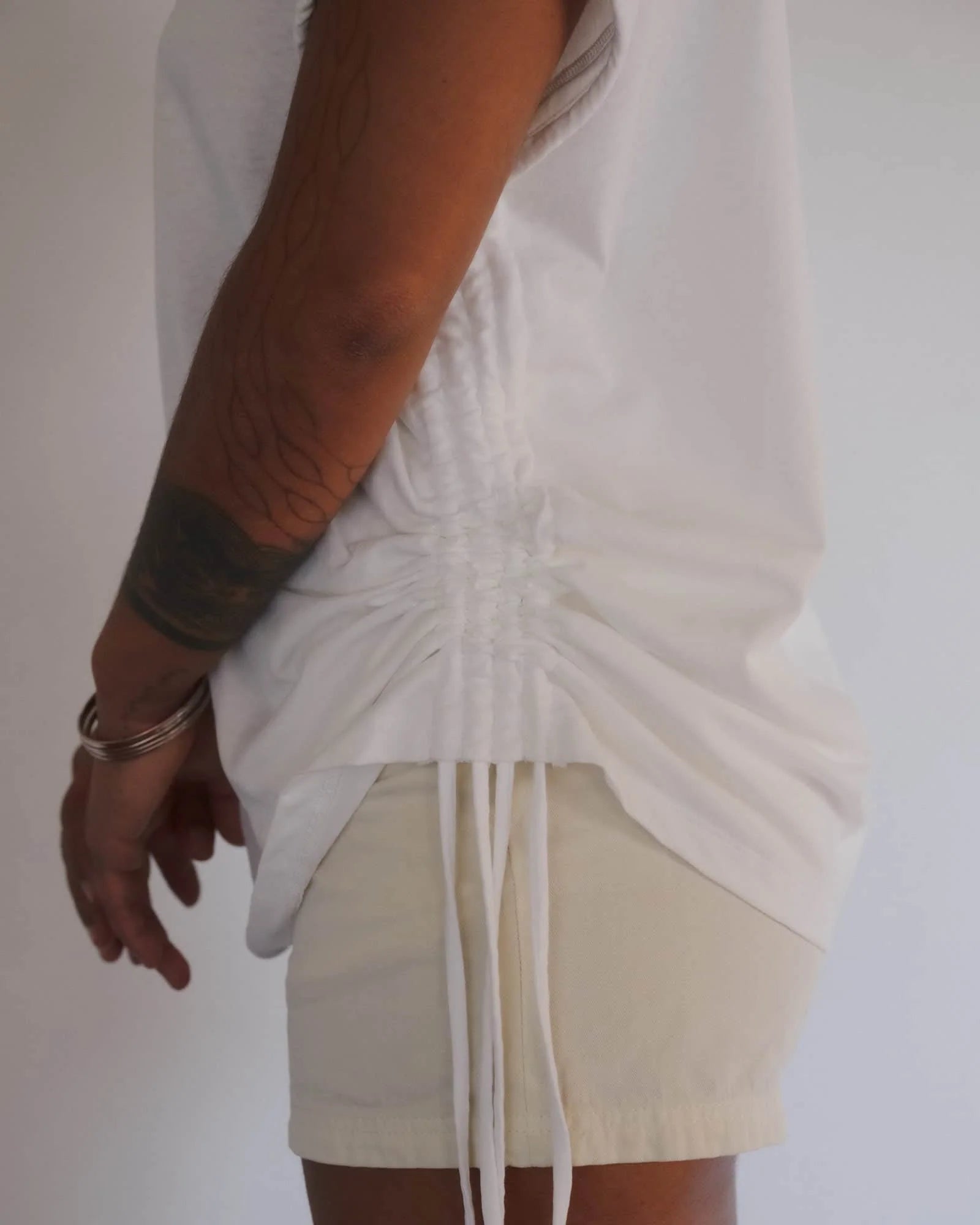 Baserange - Débardeur Stele Off White - Jersey de coton régénératif - Tops - TTST-RC-SU26