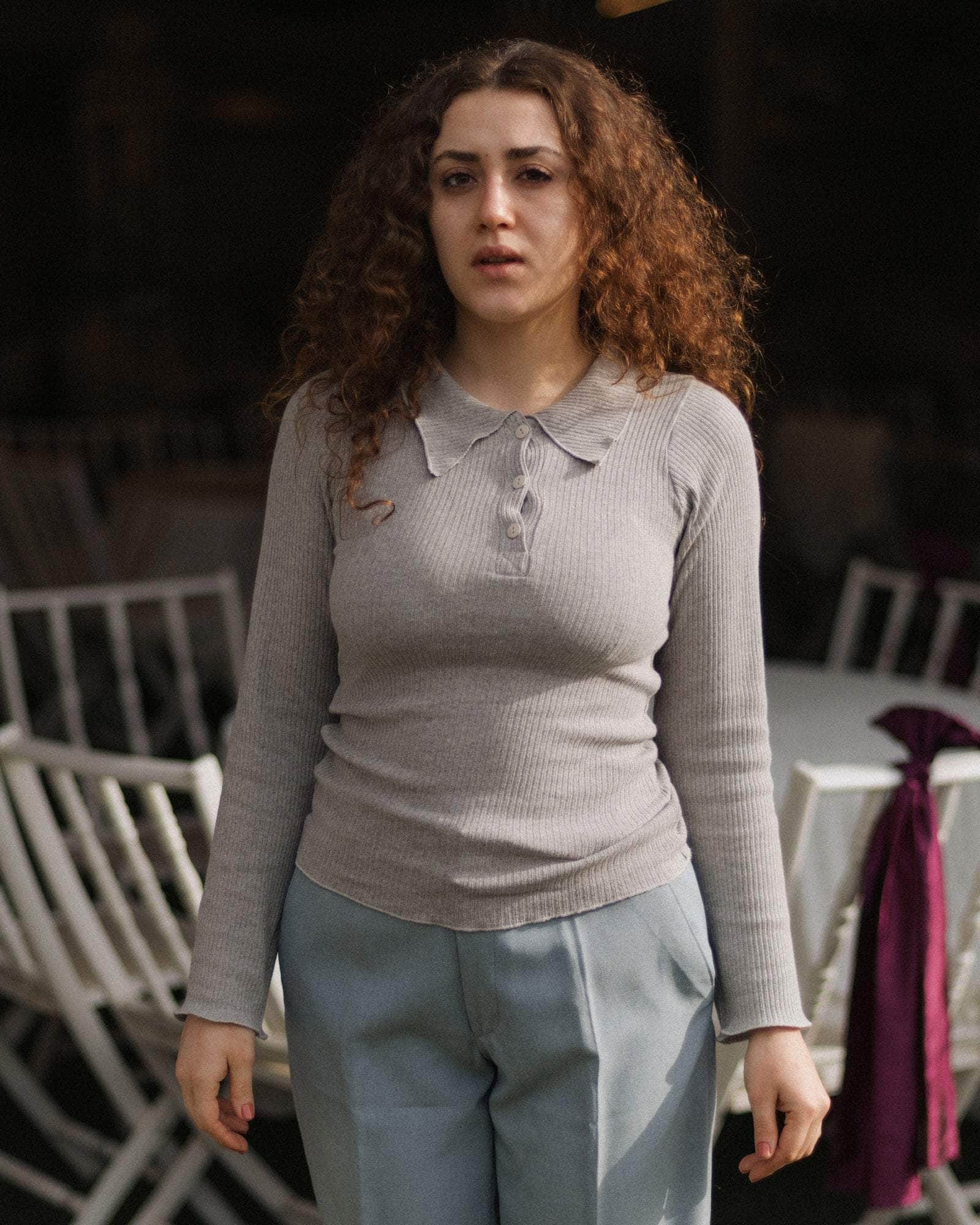 Baserange - Dual Long Sleeve Tee - Grey Melange - Tops - TTDLS-RCR-WI25