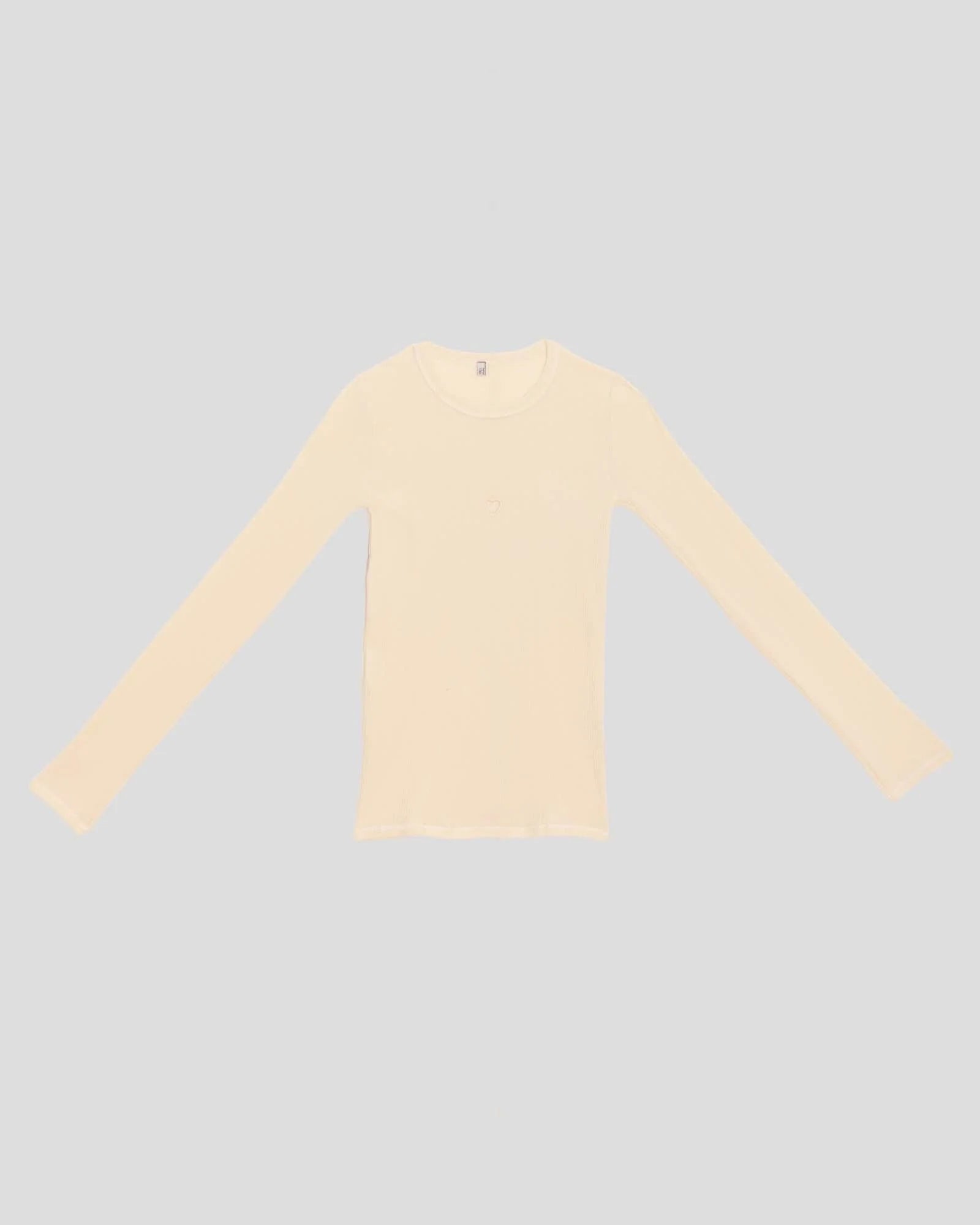 Baserange - Heart Long Sleeve Tee - Undyed - Tops - TOHLS-RB-000