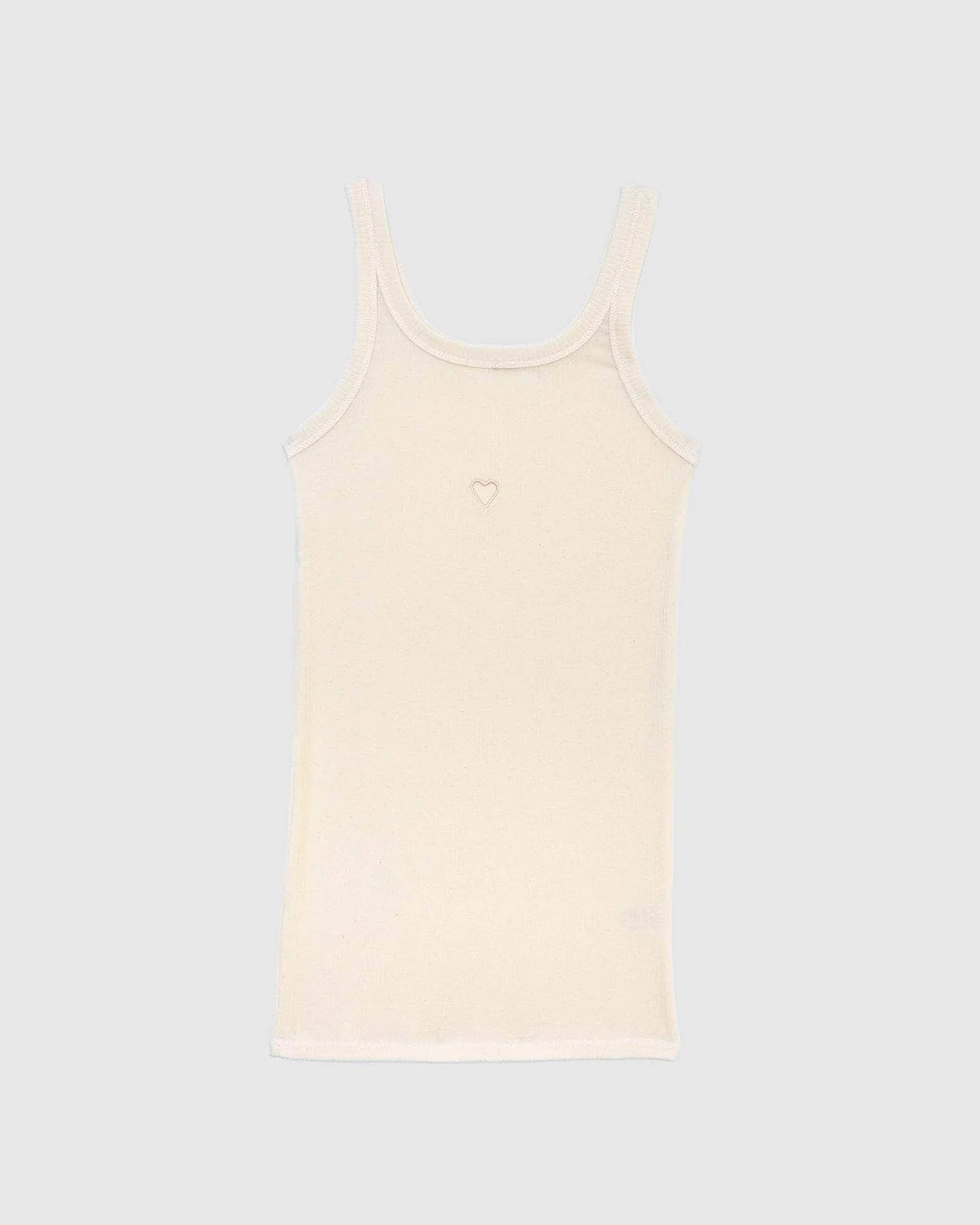 Baserange - Heart Tank - Undyed - Tops - 
