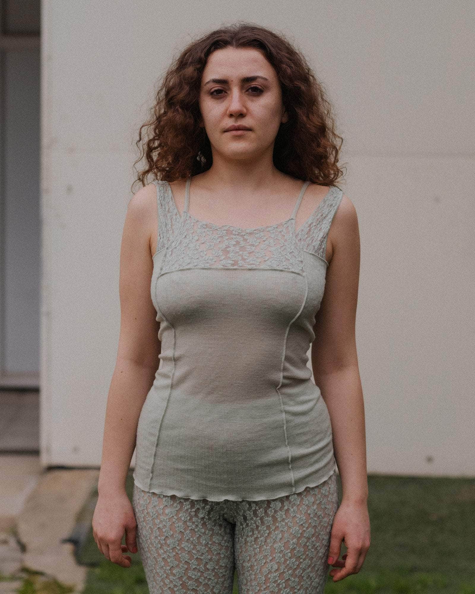 Baserange - Omato Tank - Brun Green - Tops - TTOMK-WR-WI25