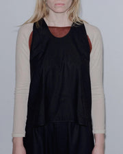 Baserange - Top Apron - Soie Sauvage - Noir - Tops - TOAP - WS - 000