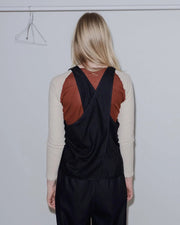 Baserange - Top Apron - Soie Sauvage - Noir - Tops - TOAP - WS - 000