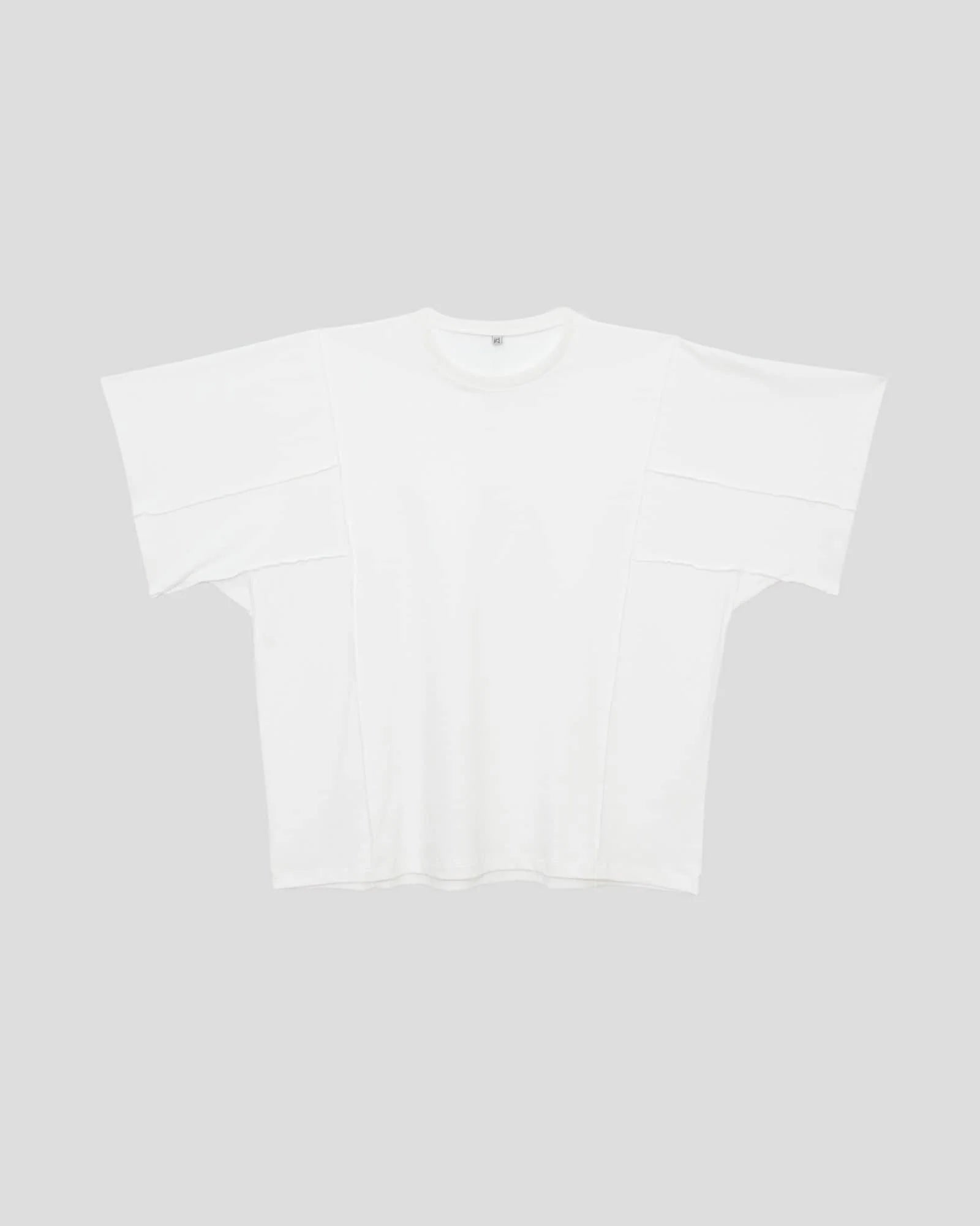 Baserange - T-shirt Poi blanc - Jersey de coton recyclé