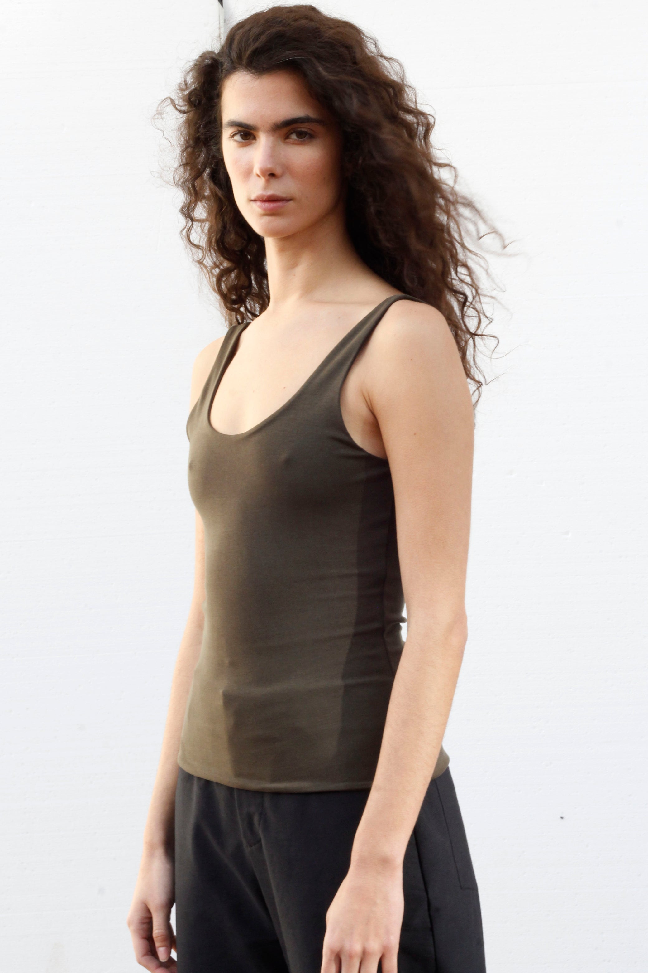 Blacktogrey - Pisa Top - Dark Green - Tops - BTG-736