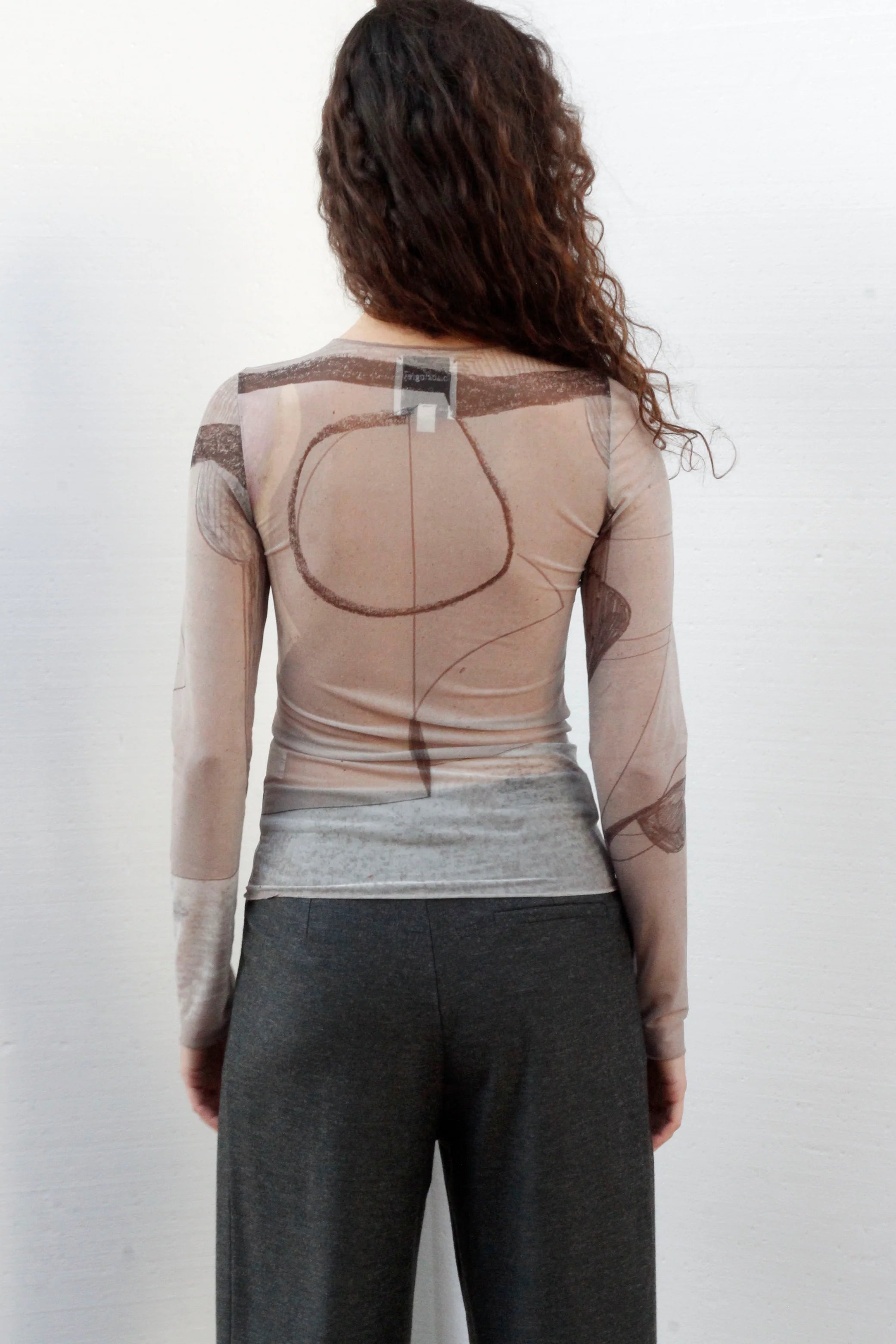 Blacktogrey - Shapes Top - Tops - BTG - 502