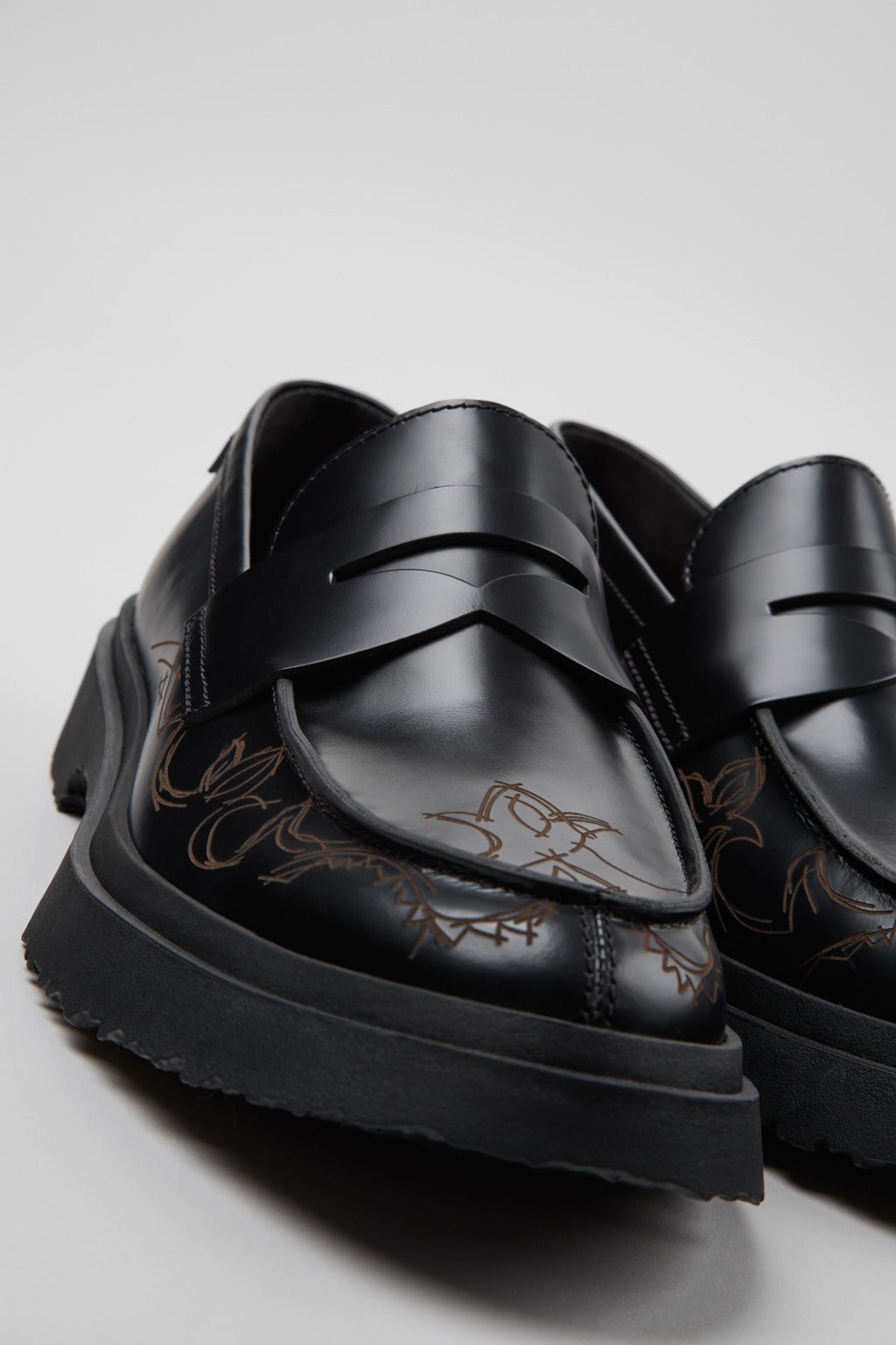 Camper - Walden Loafers - Black-Shoes-K100633-048