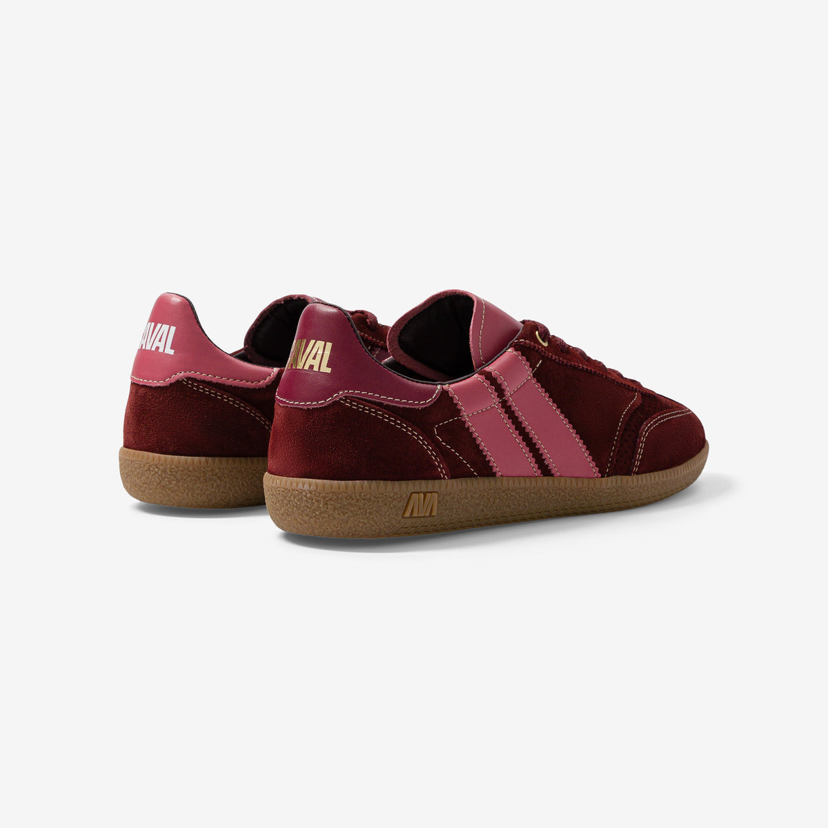 Caval – Baskets Pulse – Burgundy Crush, paire vue de l’arrière