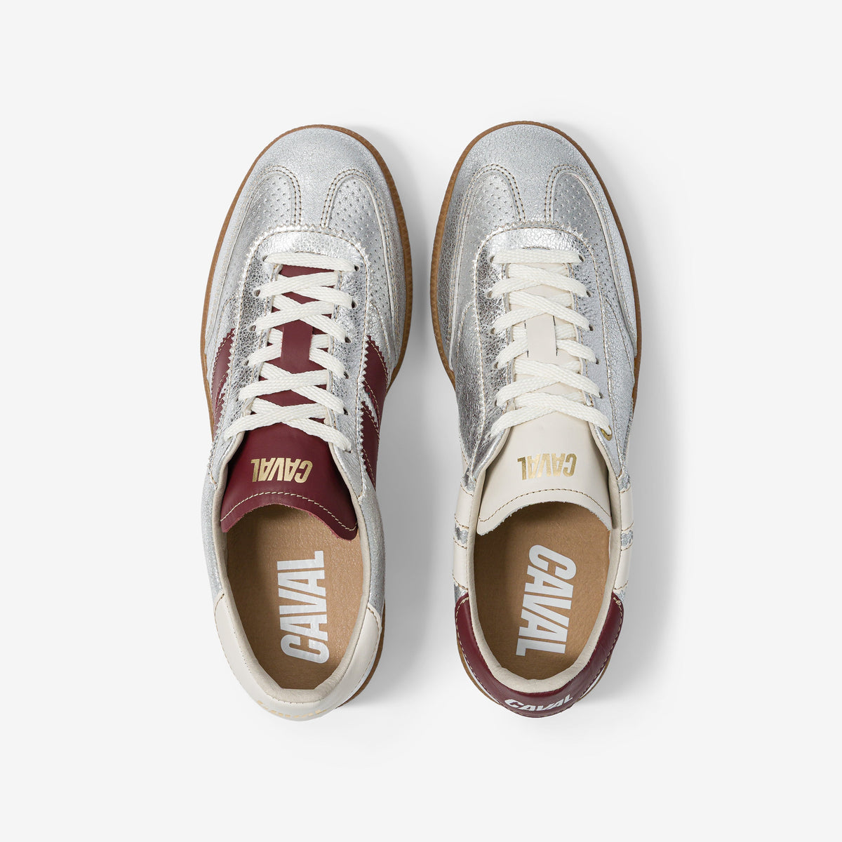 Caval – Baskets Pulse – Frost Light, vue de dessus