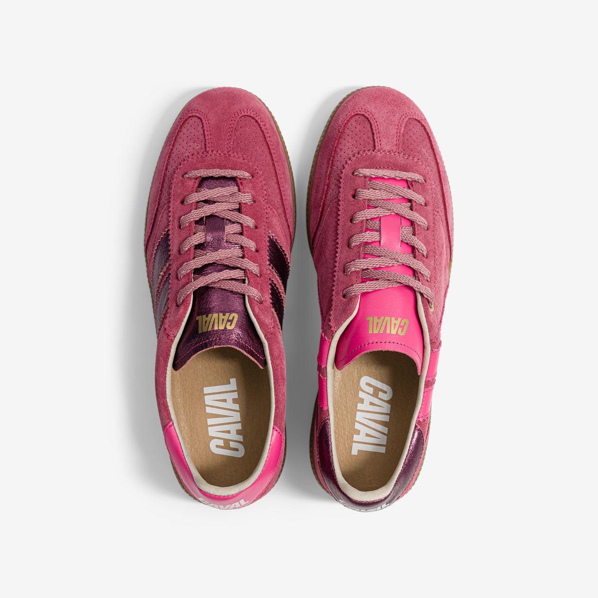 Caval – Baskets Pulse – Metallic Bambino, vue de dessus