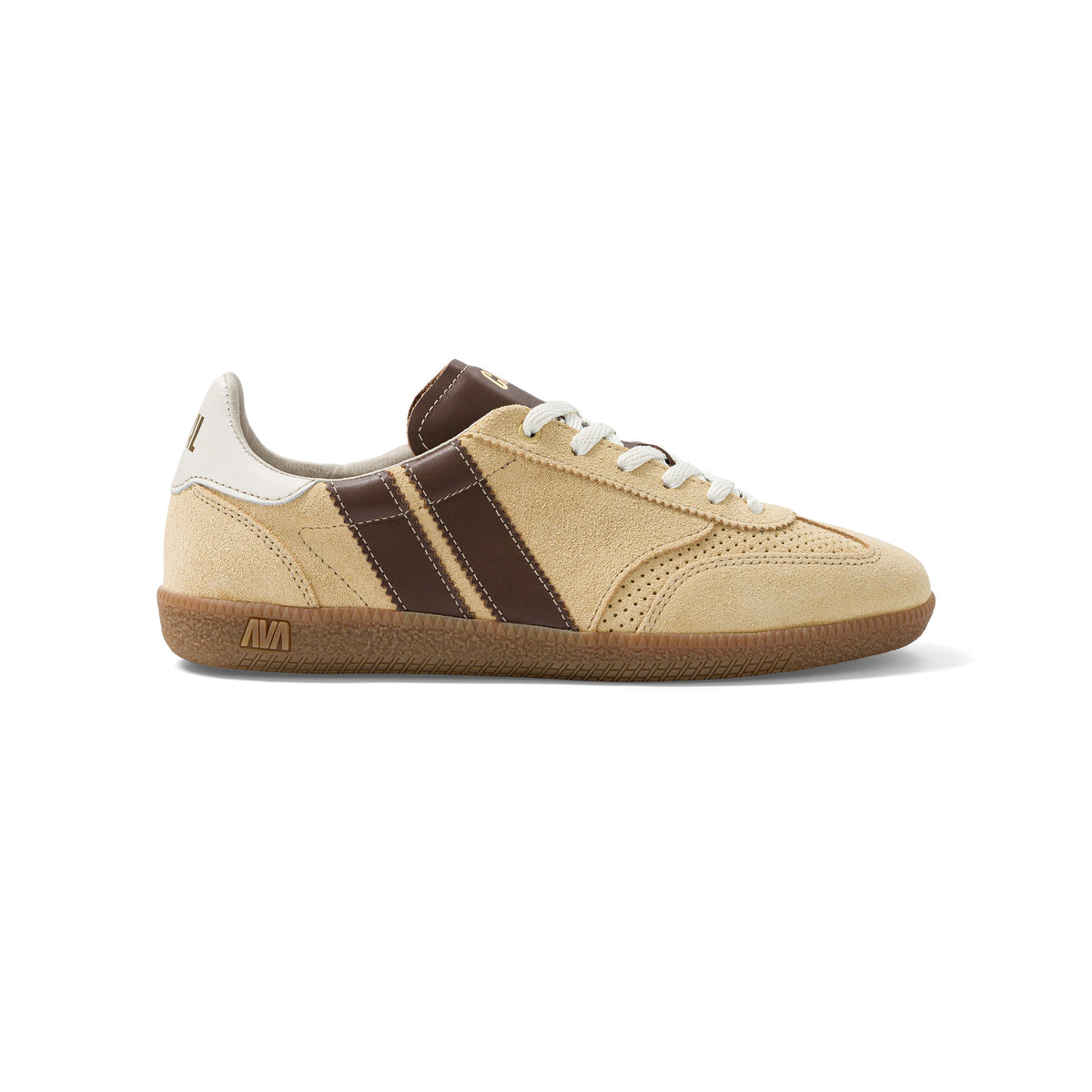 Caval – Baskets Pulse – Mocha Dune, vue de profil, chaussure droite