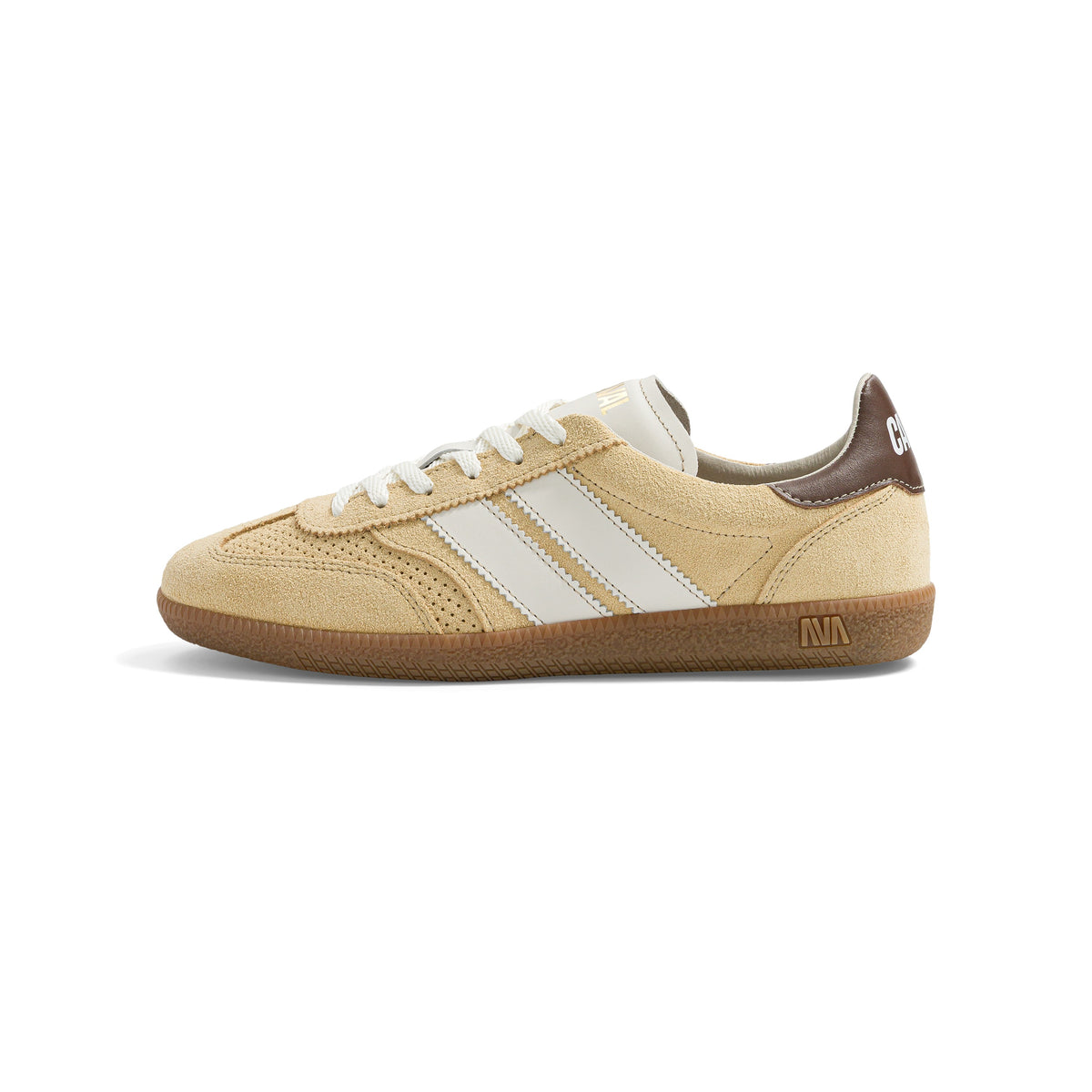 Caval – Baskets Pulse – Mocha Dune, vue de profil, chaussure gauche