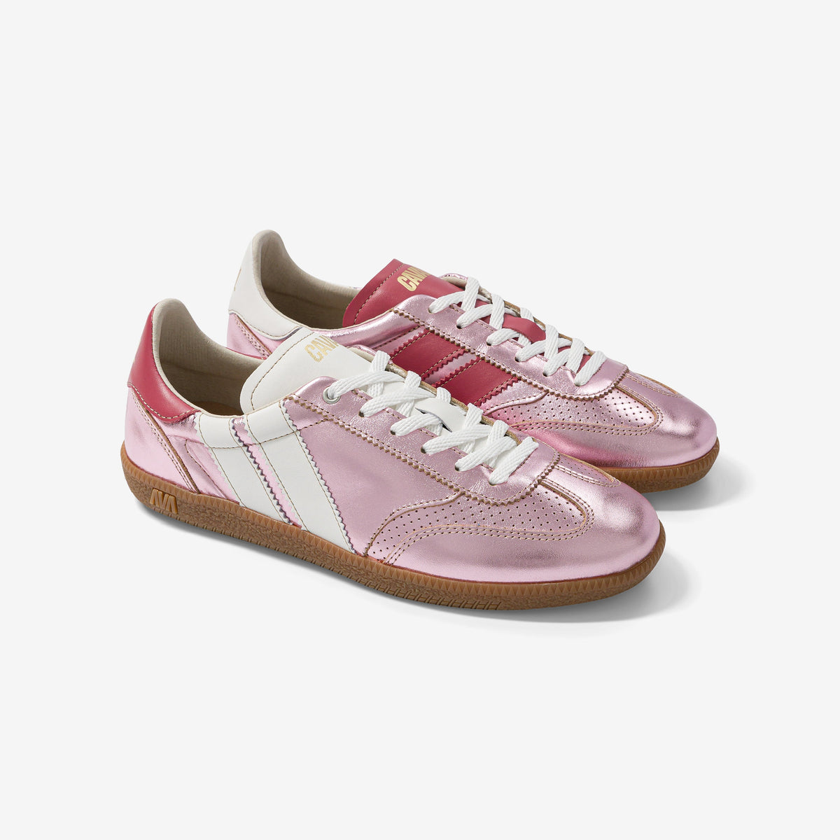 Caval – Baskets Pulse – Pink Pearl, paire vue de trois quarts
