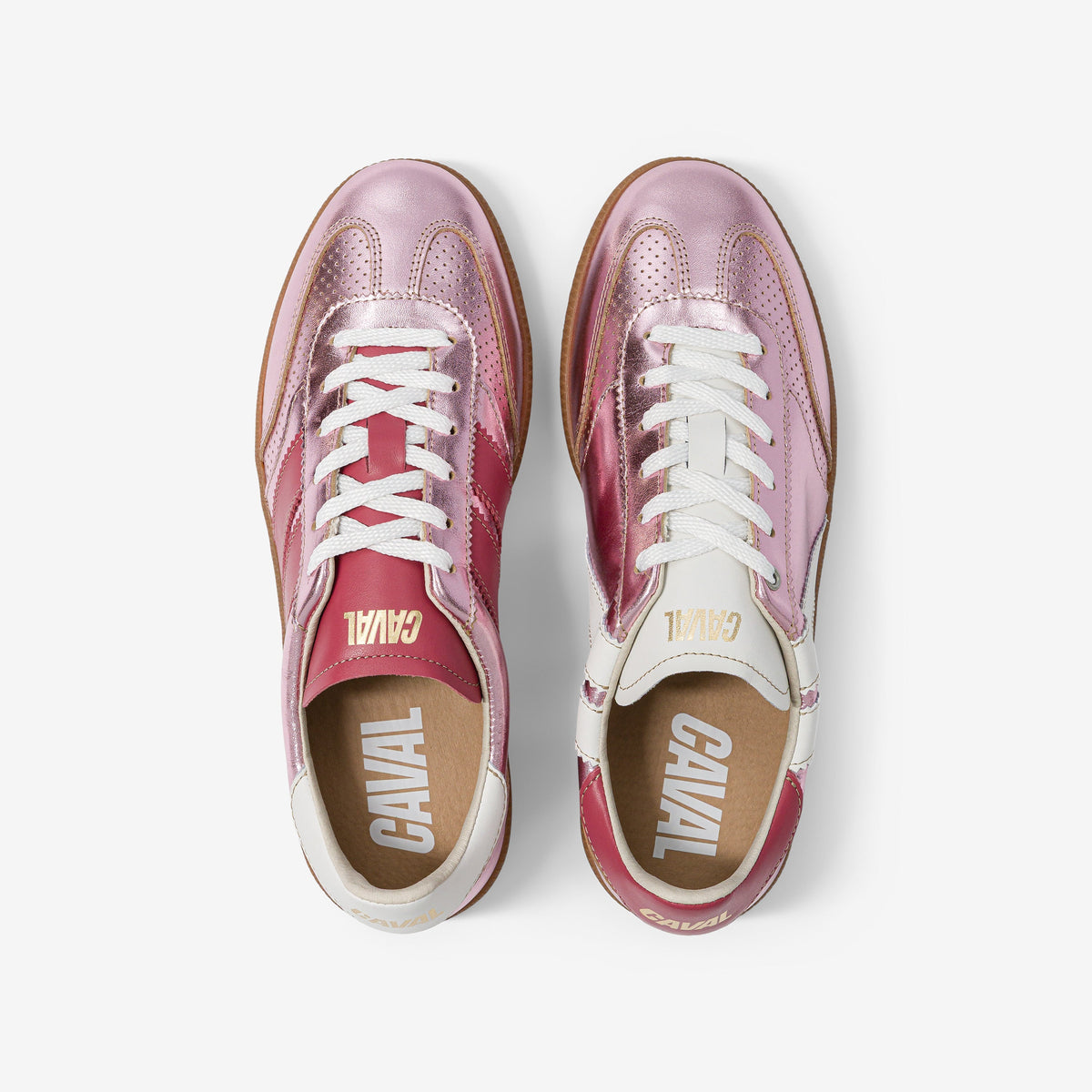 Caval – Baskets Pulse – Pink Pearl, vue de dessus