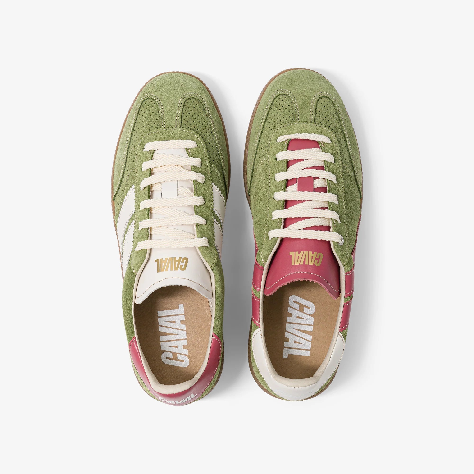 Caval - Baskets Matcha Berry - Rose et Vert - Chaussures - 