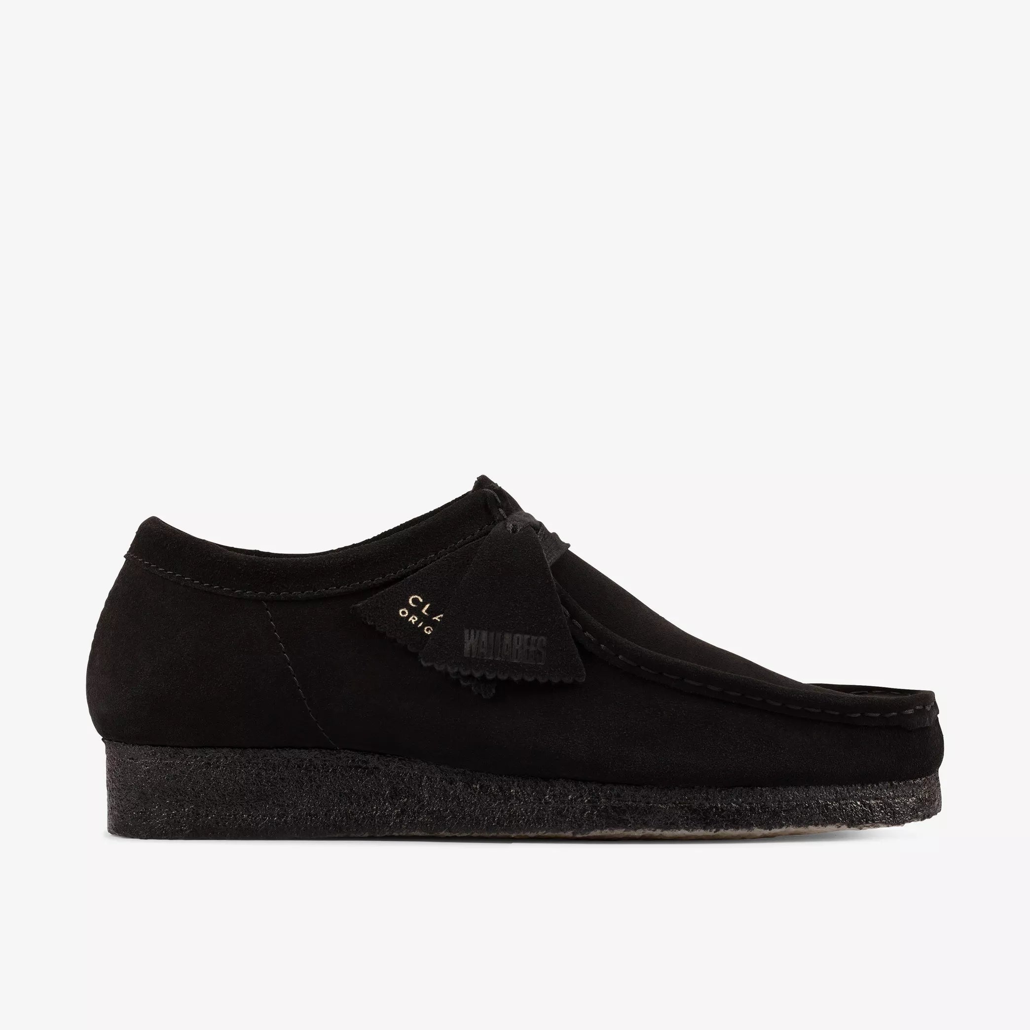 Clarks - Wallabee - Black Suede - Chaussures - 26155519
