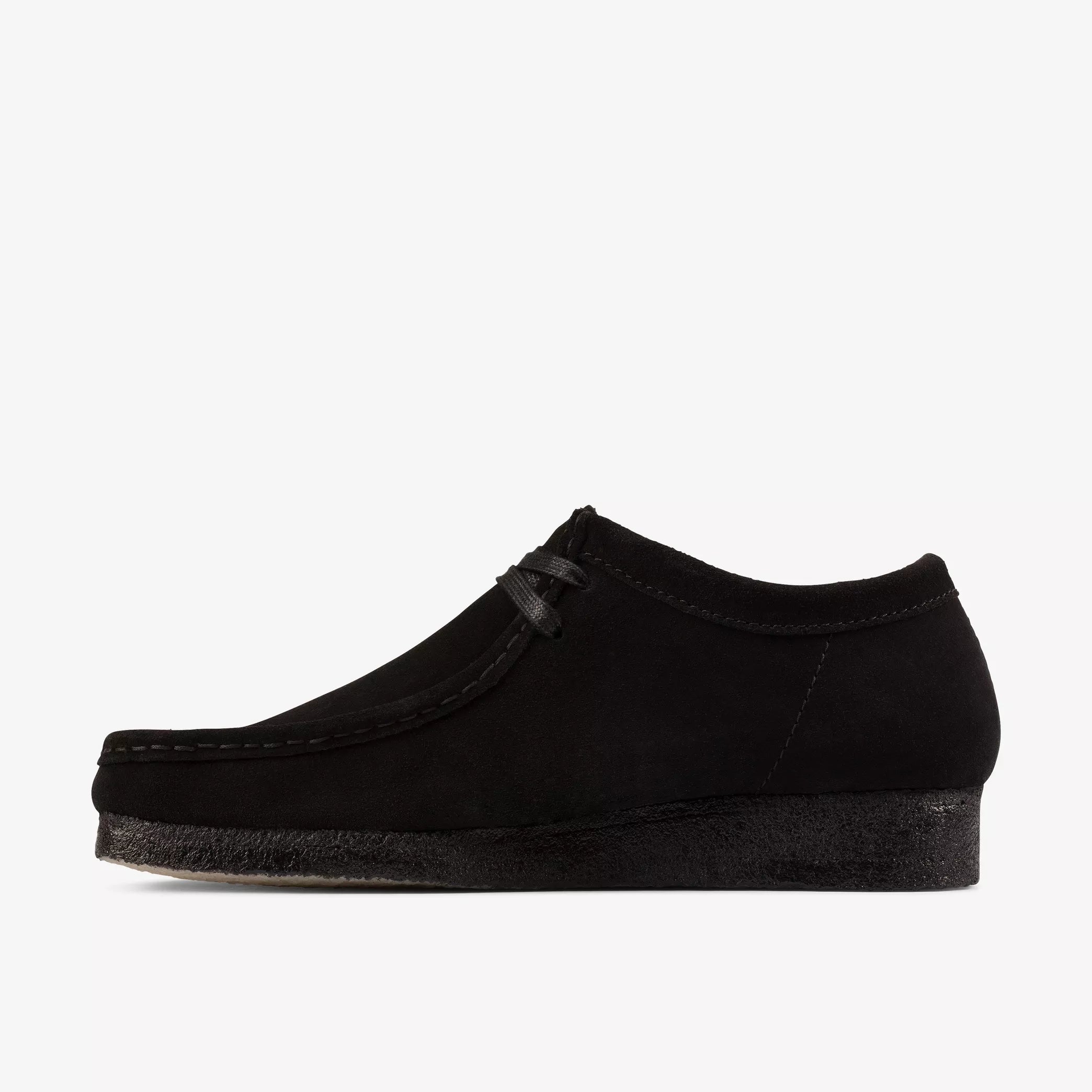 Clarks - Wallabee - Black Suede - Chaussures - 26155519