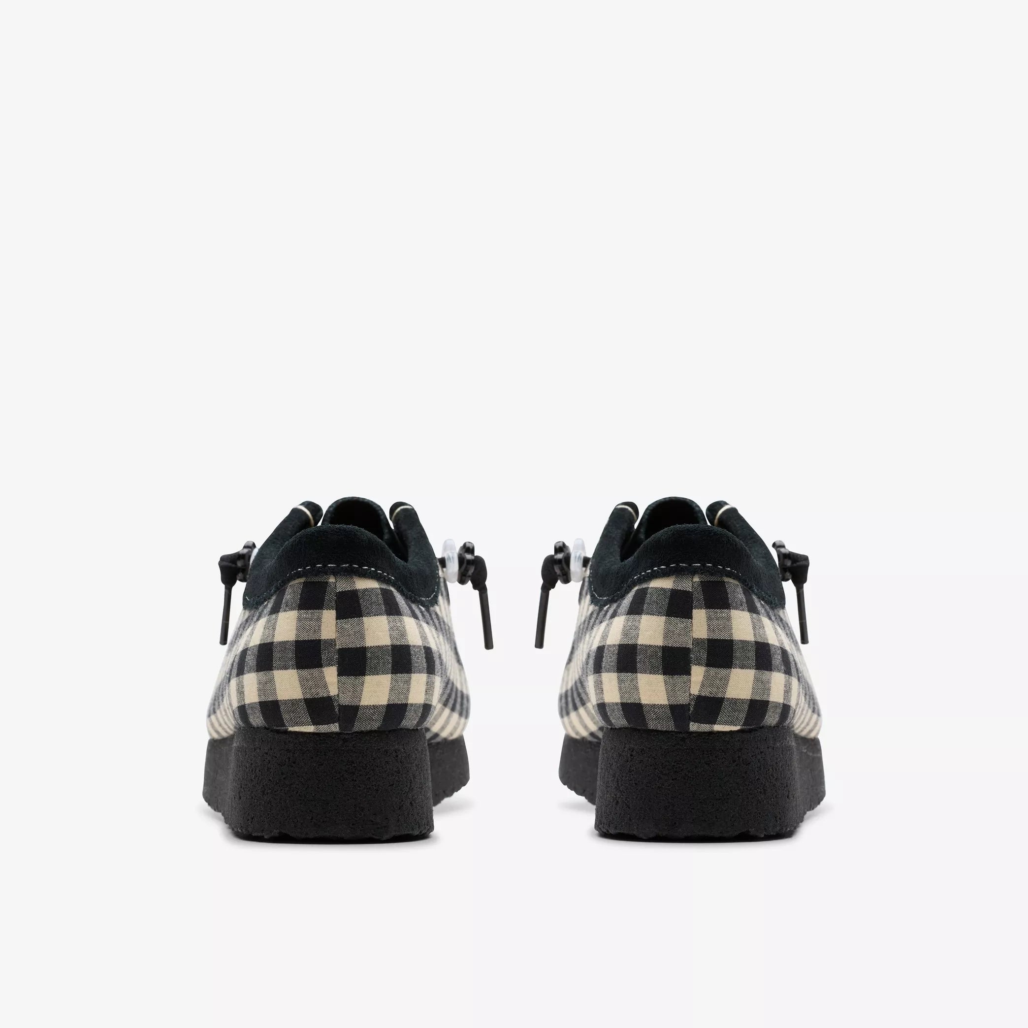 Clarks Woman - Wallabee - Black White Gingham - Chaussures - 26180672