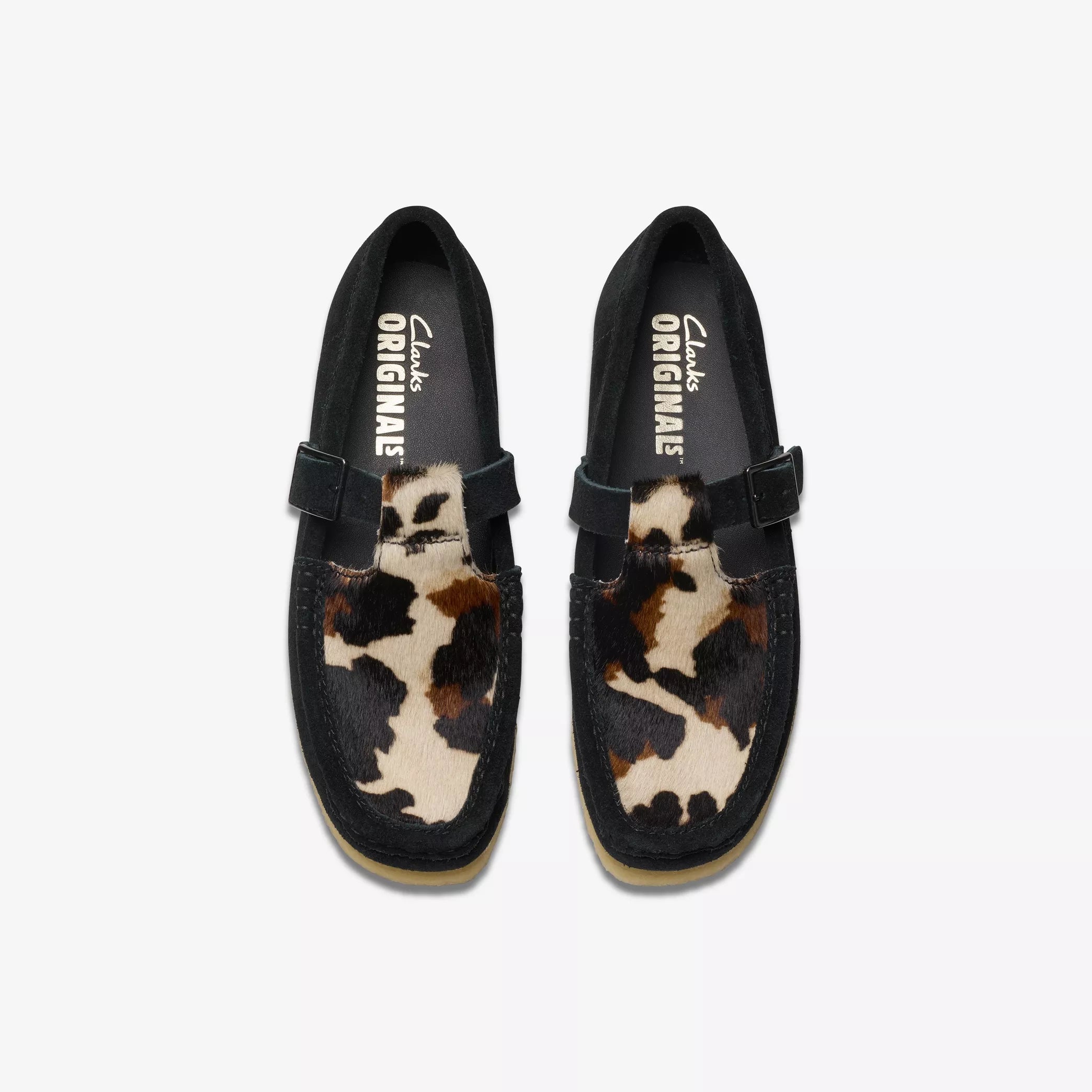 Clarks Woman - Wallabee T Bar - Black Interest - Chaussures - 26180686