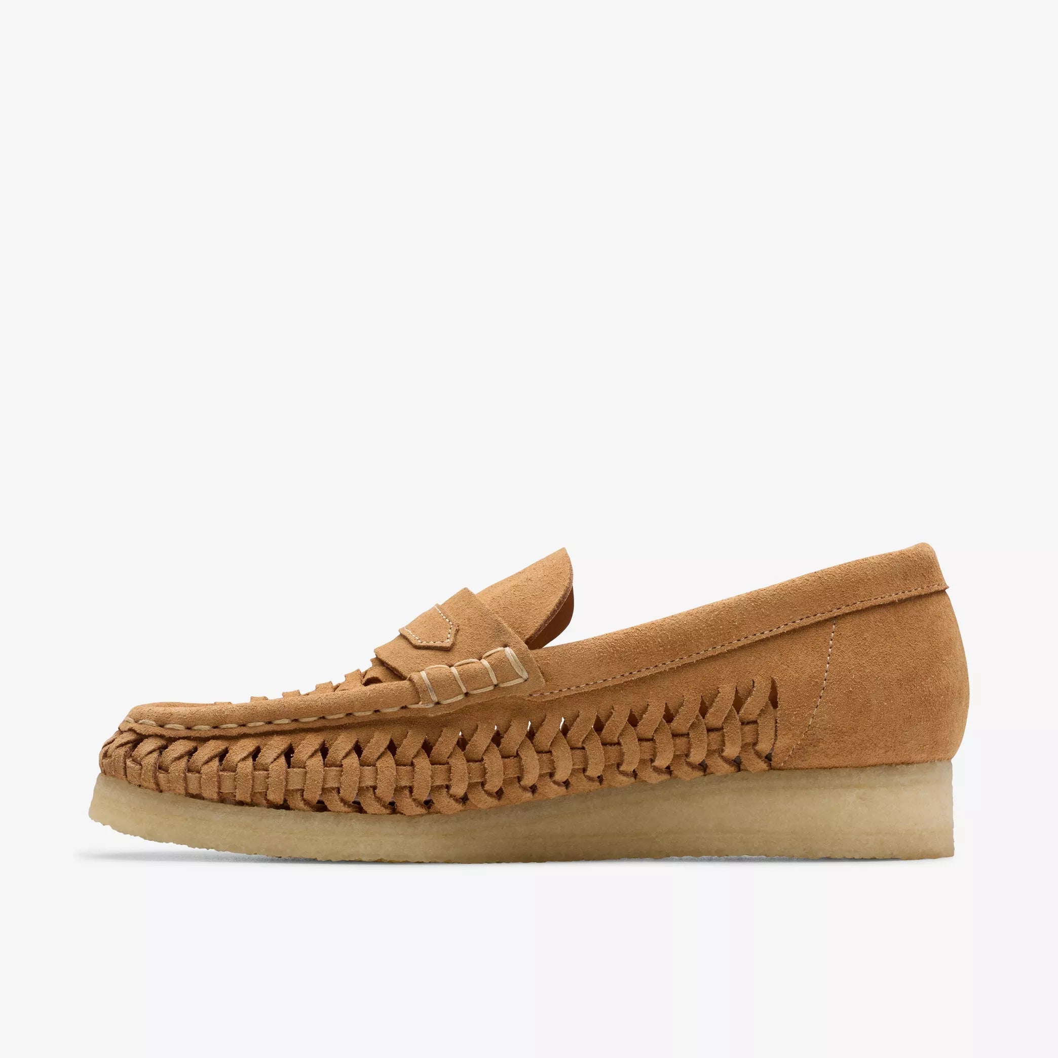 Clarks Woman - WB Loafer Weave - Tan Suede - Chaussures - 26180623