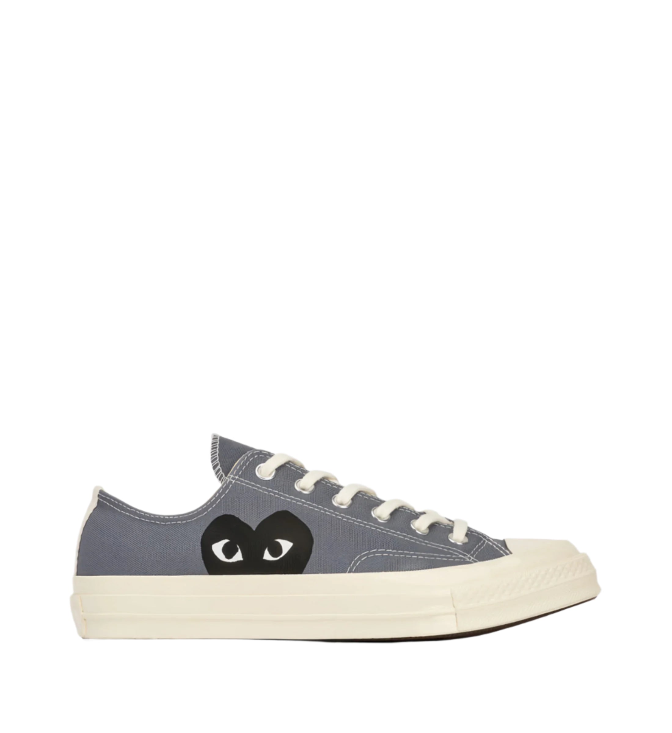 Comme Des Garçons Play x Converse - Chuck 70 CDG OX - Gray/Black/Egret - Chaussures - A08797C