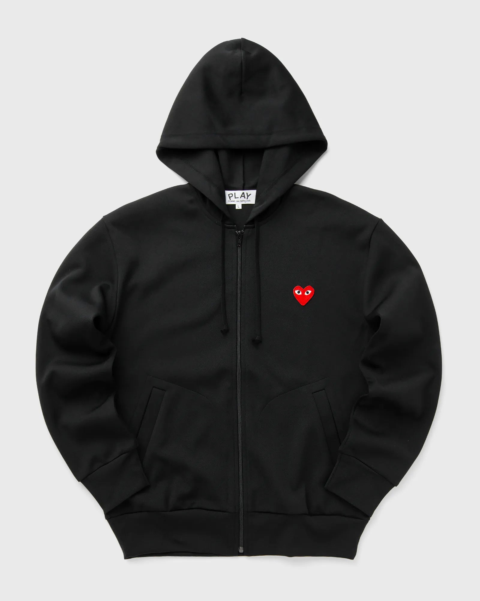 Comme des Garçons PLAY - Sweat Hood Zip Black/Red - AX - T172 - 051 - Pulls et Sweats - T172