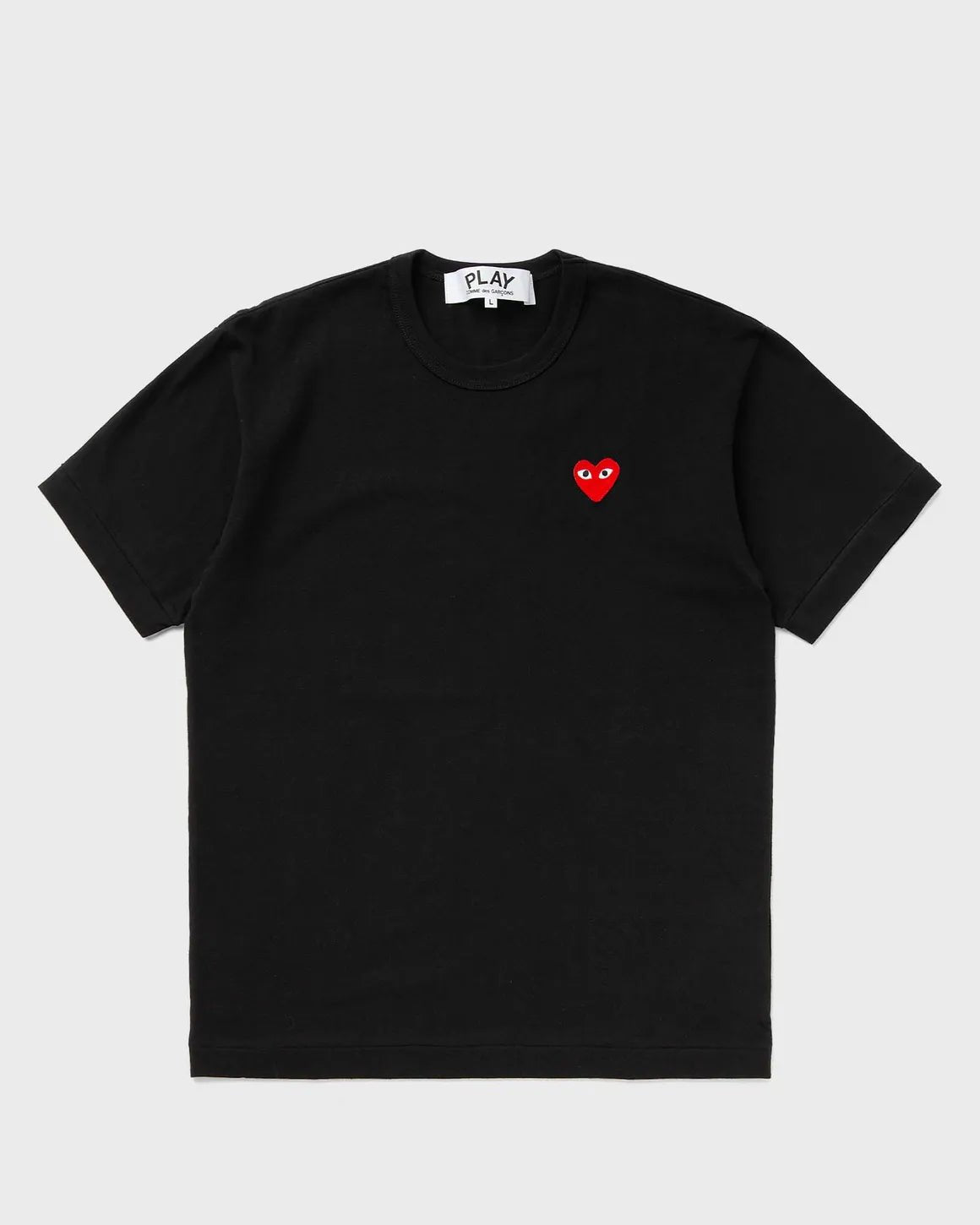 Comme Des Garçons Play - T - shirt Black/ Red Heart Logo AZ - T108 - Homme - T - shirts - P1T108
