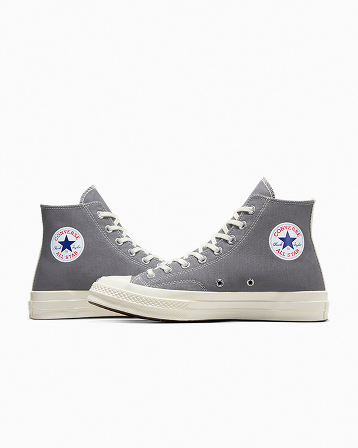 Comme Des Garçons Play x Converse – Sneakers Chuck 70 Hi – Grigio, paio, vista laterale interna