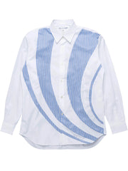 Comme des Garçons SHIRT - Long Sleeve Buttoned Shirt FK-B008 - White-Chemises-FJ-B008-S23