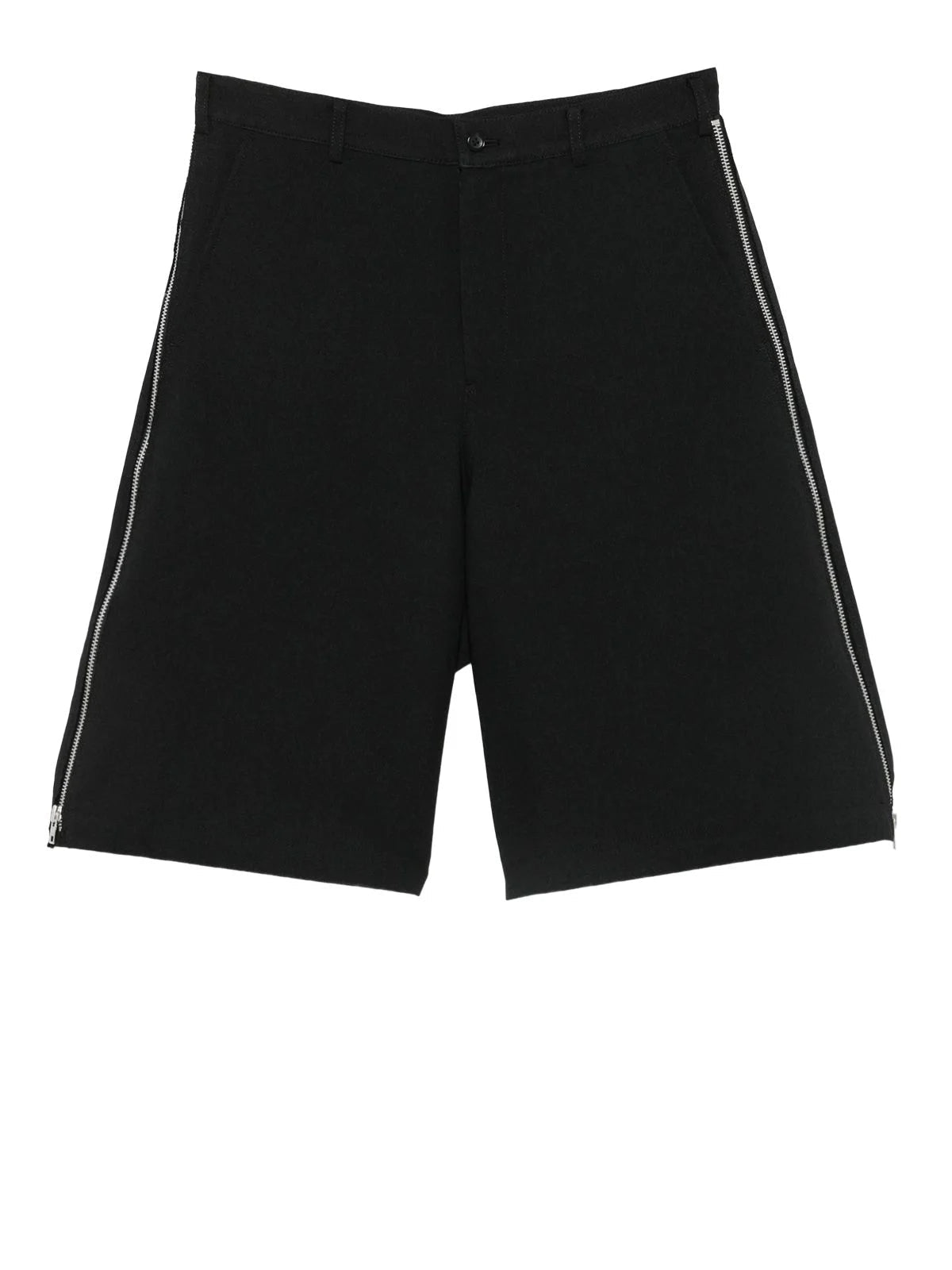 Comme Des Garçons Shirt - Zip Shorts P502 - S26 - Black - Pantalons et Shorts - FQ-P502-S26