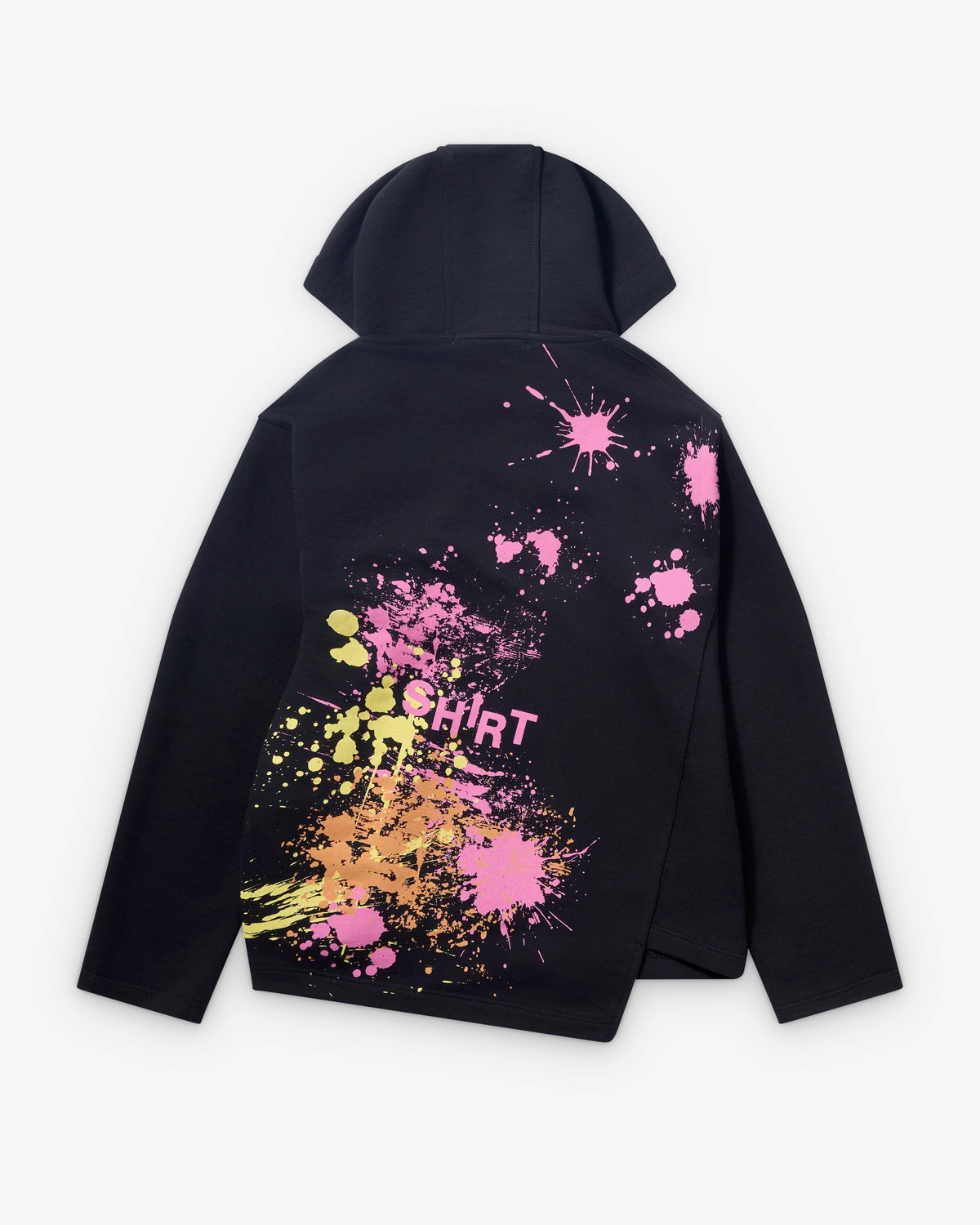 Comme Des Garçons SHIRT - Hoodie Zip Paint Splatter - Black-Pulls et Sweats-FR-T011-W26