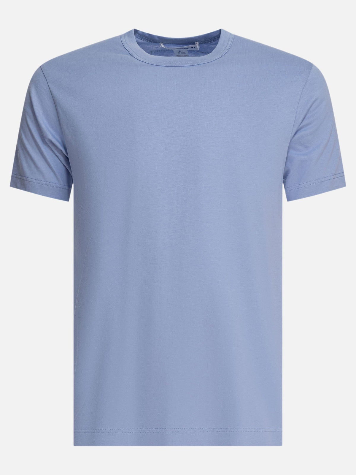 Comme Des Garçons SHIRT – Logo T-shirt FO-T024 – Light blue, front view