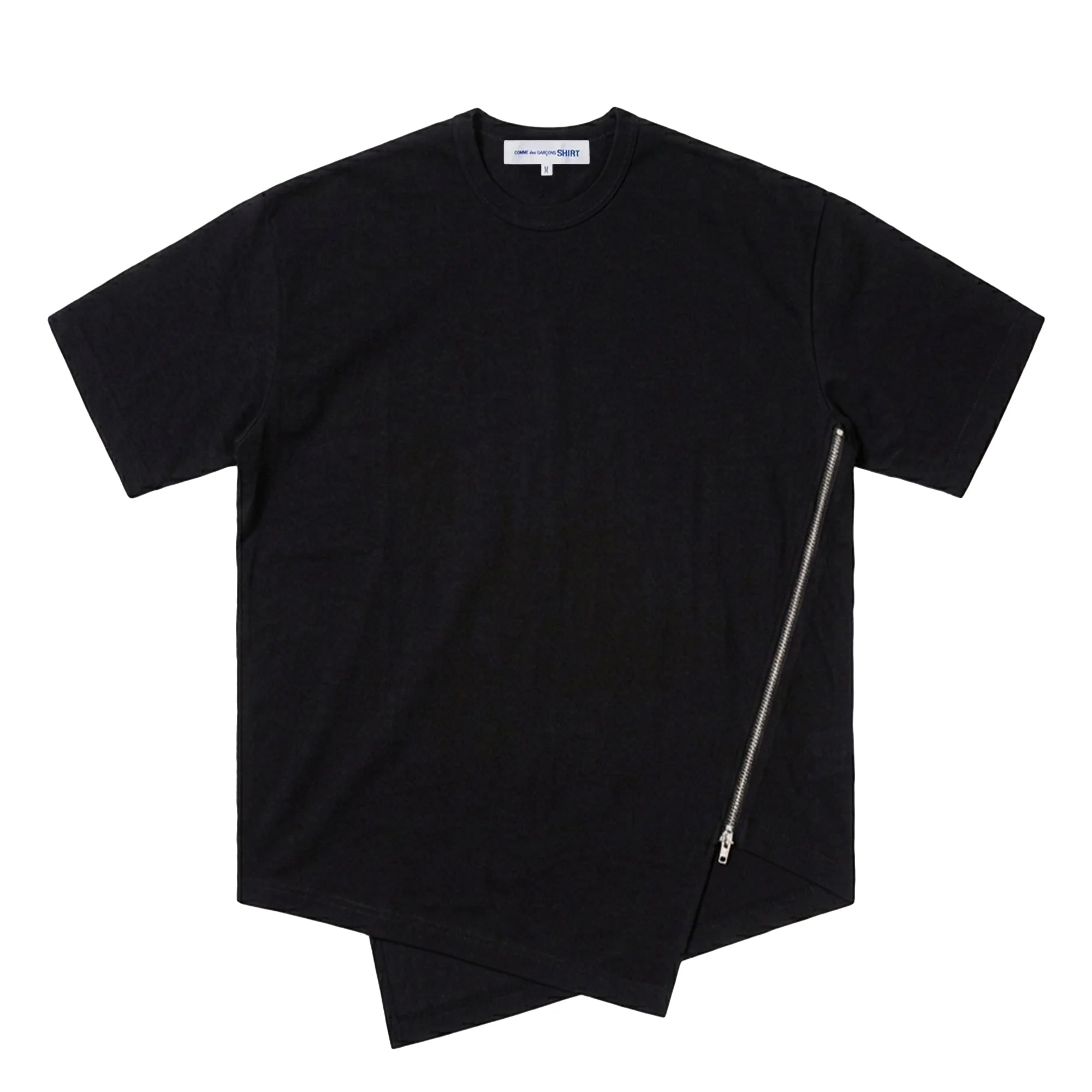Comme Des Garçons Shirt - Zip T-shirt T009 - S26 - Black - T-shirts - FQ-T009-S26