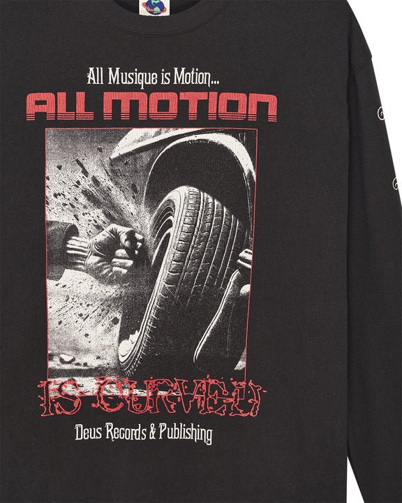 Deus Ex Machina - Dancing Ghost LS Tee - Anthracite - T-shirts - DUP251977A - ATH