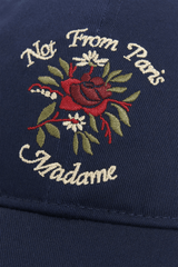 Drôle de Monsieur - La Casquette Slogan Fleurs - Dark Navy - Accessoires - E - CP153 - CO138 - DNY