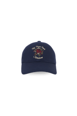 Drôle de Monsieur - La Casquette Slogan Fleurs - Dark Navy - Accessoires - E - CP153 - CO138 - DNY