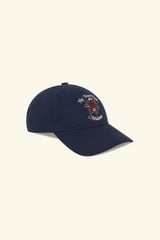 Drôle de Monsieur - La Casquette Slogan Fleurs - Dark Navy - Accessoires - E - CP153 - CO138 - DNY