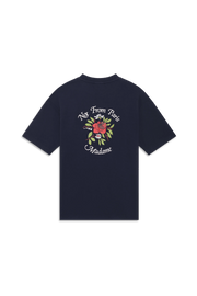 Drôle de Monsieur - Le T-shirt Slogan Fleurs - Navy - T-shirts - E - TS210 - CO002