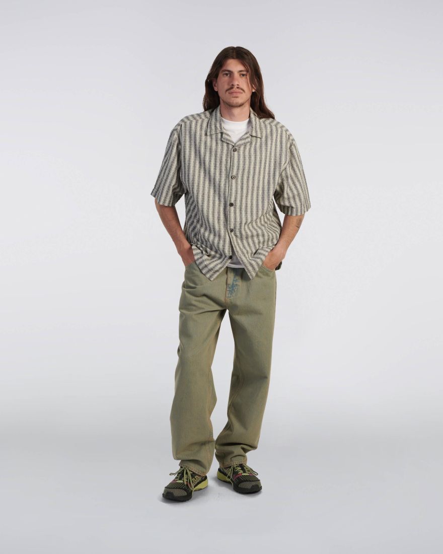 Edwin - Saga Shirt SS - Black/White - Chemises - I035018_0D2_67