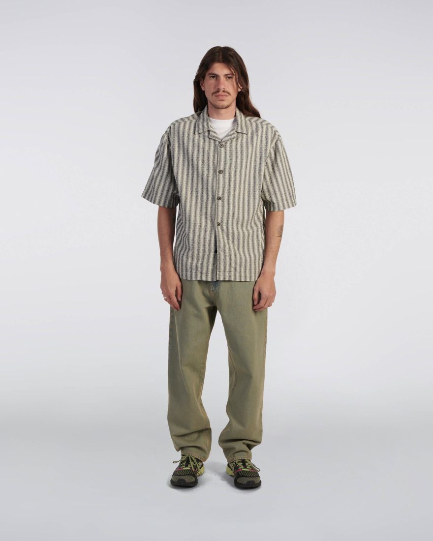 Edwin - Saga Shirt SS - Black/White - Chemises - I035018_0D2_67