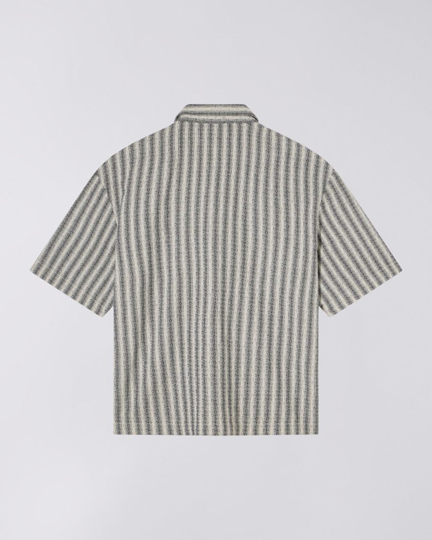 Edwin - Saga Shirt SS - Black/White - Chemises - I035018_0D2_67