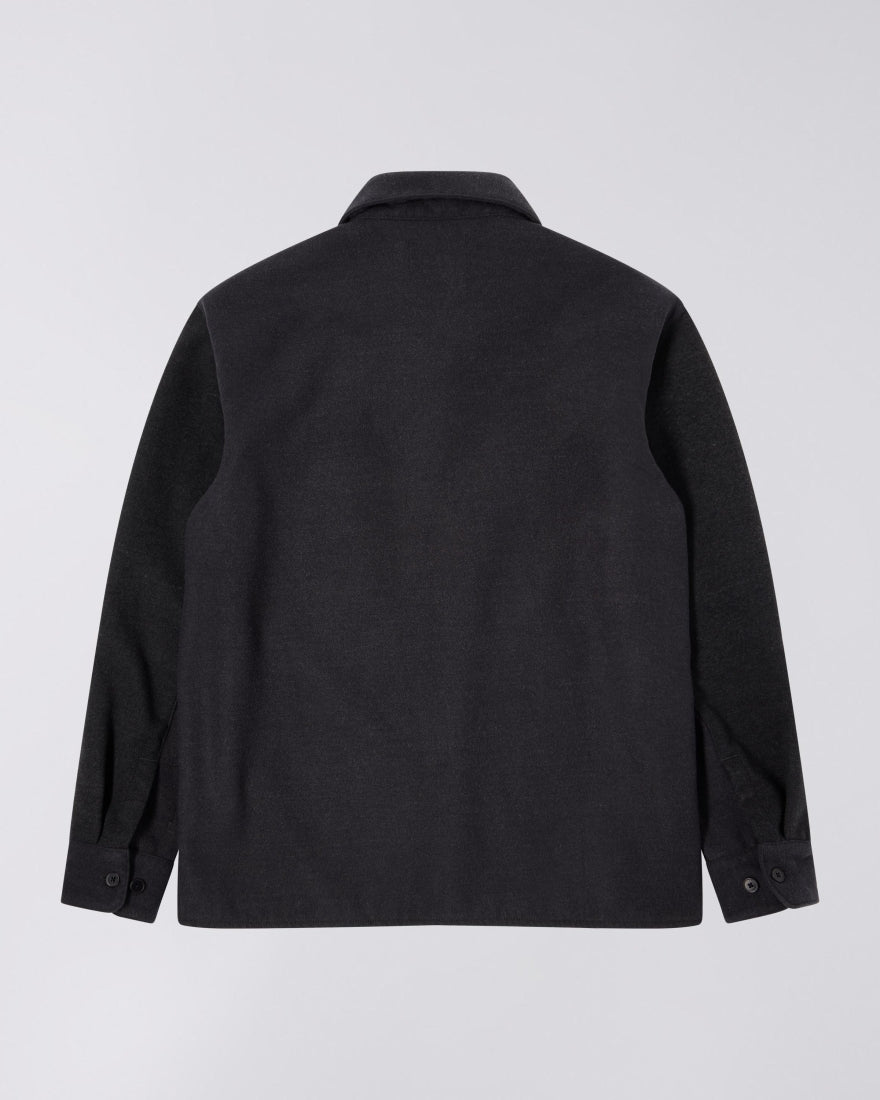 Edwin - Snug Overshirt LS - Dark Grey Marl - Chemises - I035737