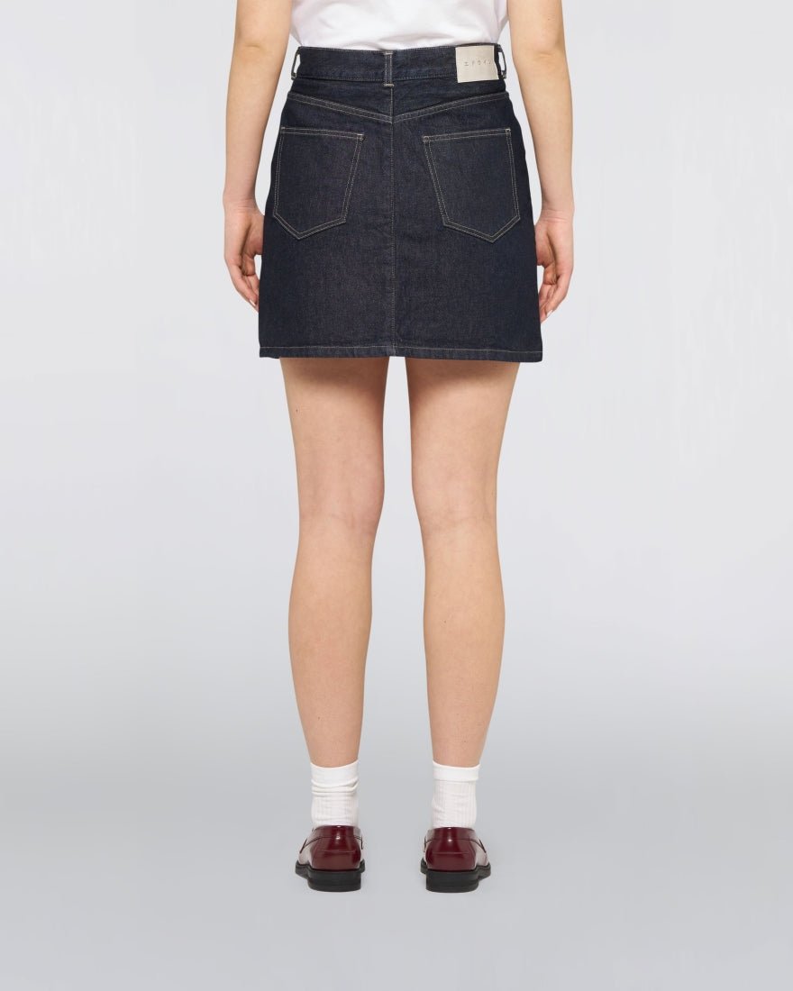 Edwin - W' Palma Skirt - Blue Rinsed-Jupes et Pantalons-I036449