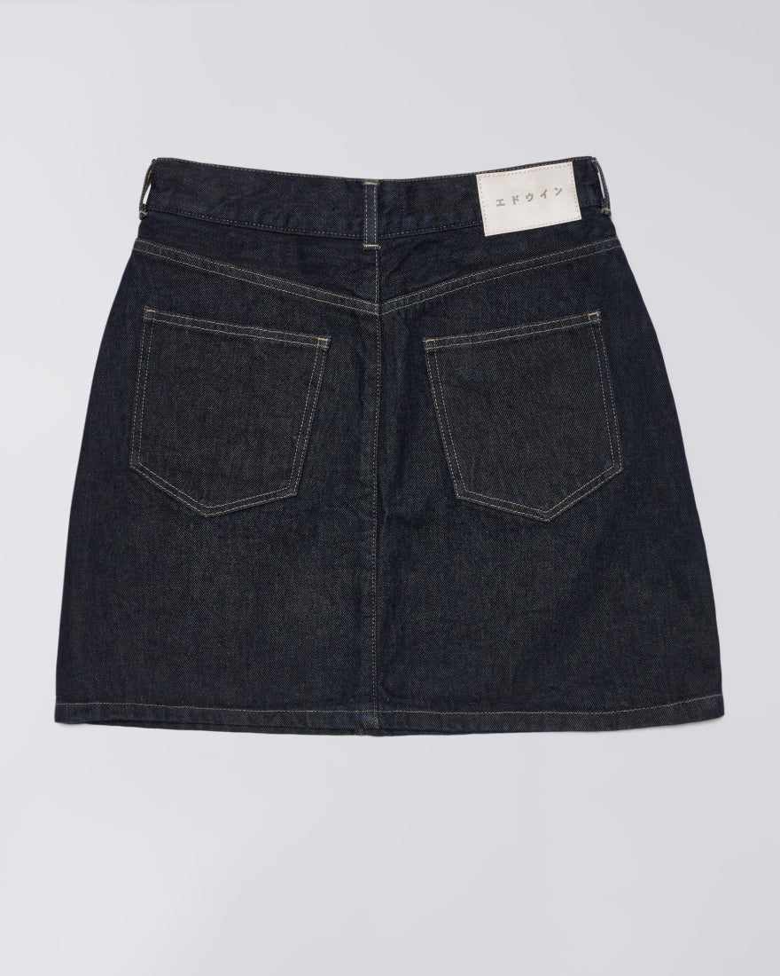 Edwin - W' Palma Skirt - Blue Rinsed-Jupes et Pantalons-I036449