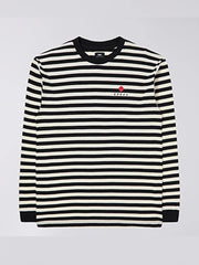 Edwin - Basic Stripe T-shirt LS - Black & White-T-shirts-I031843_0D2_67