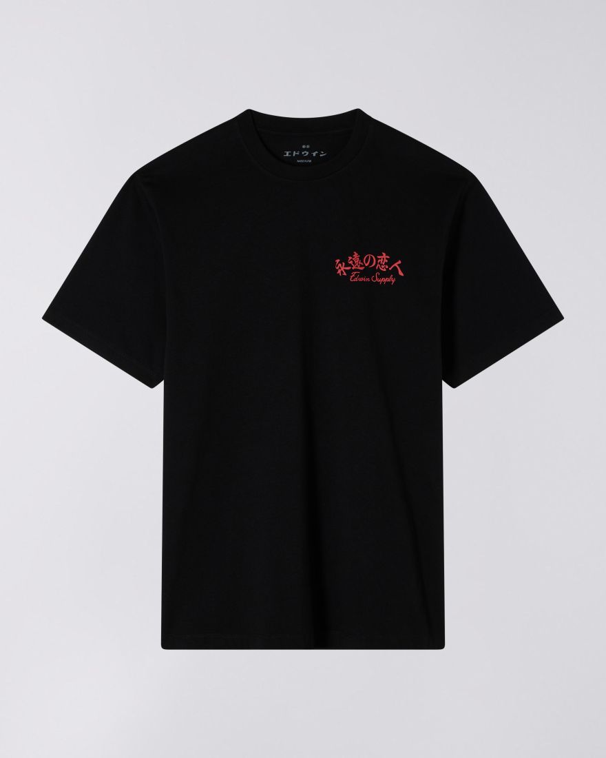 Edwin - Forever Lover T-shirt - Black - T-shirts - I035030.02.67.03