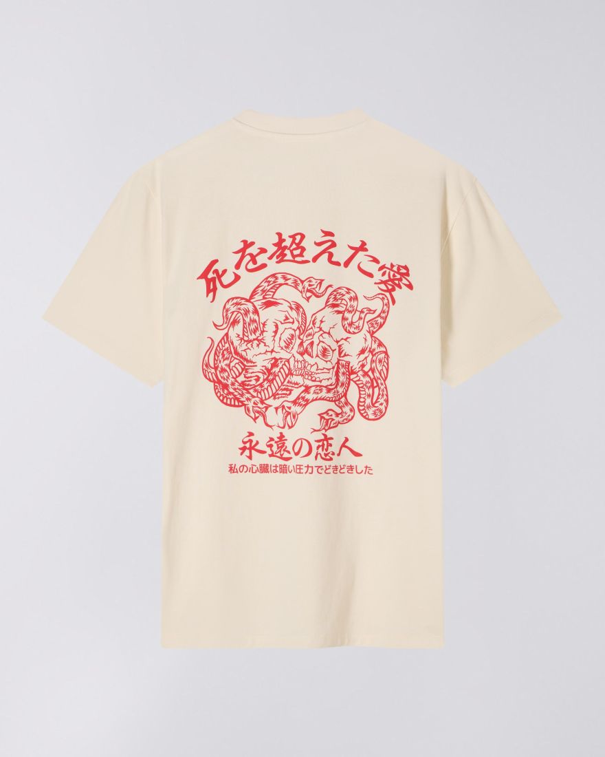 Edwin - FOREVER LOVER T - SHIRT - WHISPER WHITE - T-shirts - I035008